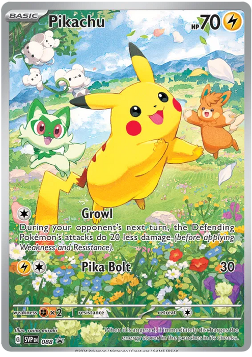 Pikachu SVP088 Pokemon Promo Card Scarlet Violet Promo Pokemon Card