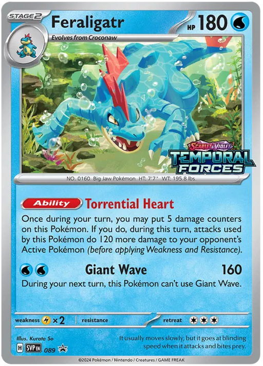 Feraligatr SVP089 Pokemon Promo Card Scarlet Violet Promo Pokemon Card