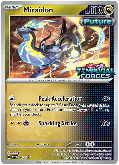 Miraidon SVP092 Pokemon Promo Card Scarlet Violet Promo Pokemon Card