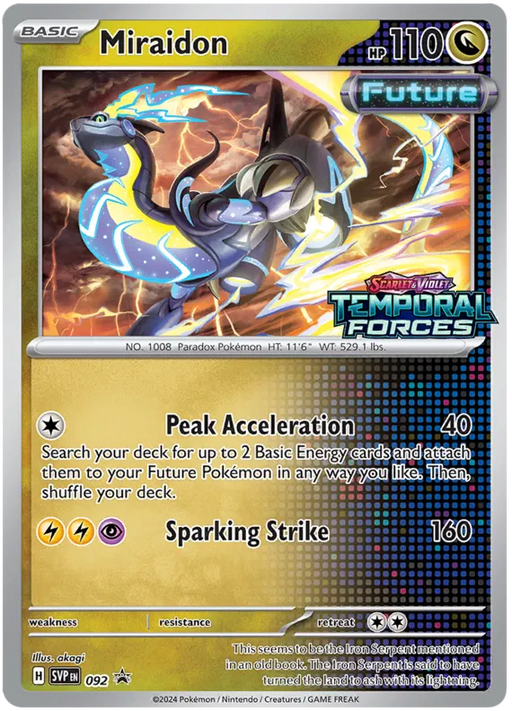Miraidon SVP092 Pokemon Promo Card Scarlet Violet Promo Pokemon Card