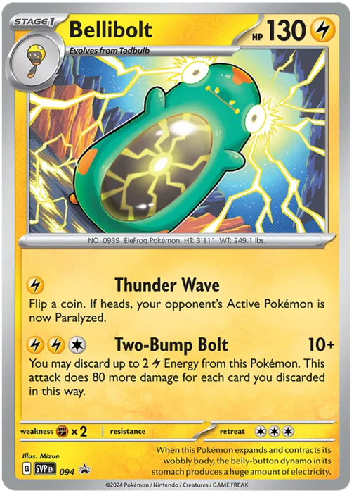 Bellibolt SVP094 Pokemon Promo Card Scarlet Violet Promo Pokemon Card