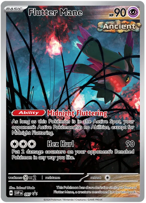 Flutter Mane SVP097 Pokemon Promo Card Scarlet Violet Promo Pokemon Card