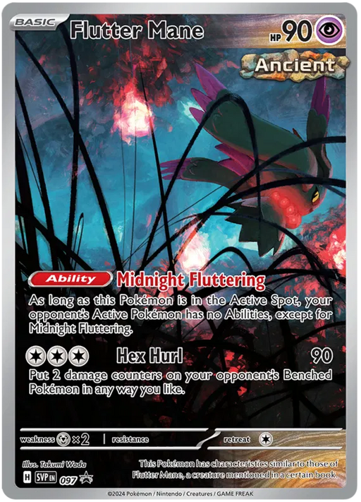 Flutter Mane SVP097 Pokemon Promo Card Scarlet Violet Promo Pokemon Card
