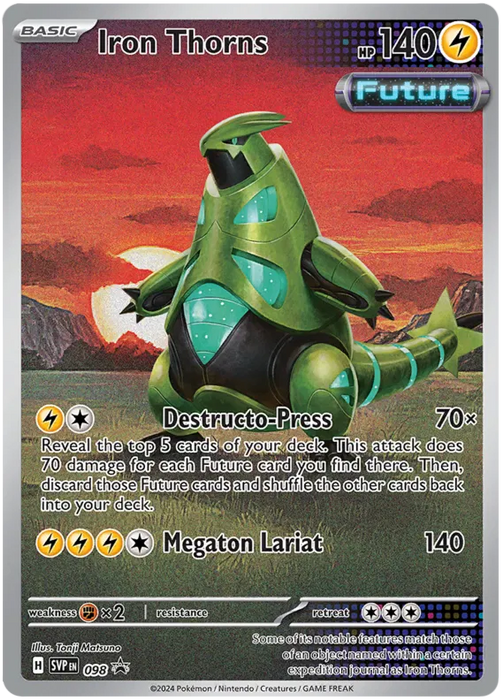 Iron Thorns SVP098 Pokemon Promo Card Scarlet Violet Promo Pokemon Card