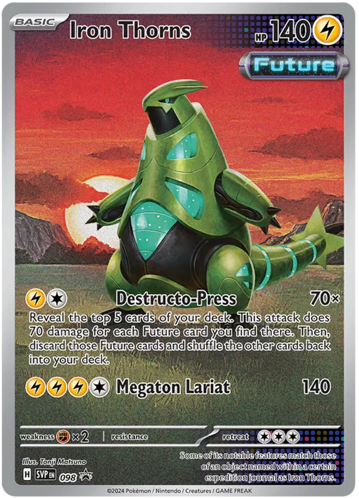 Iron Thorns SVP098 Pokemon Promo Card Scarlet Violet Promo Pokemon Card