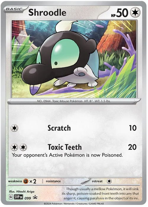 Shroodle SVP099 Pokemon Promo Card Scarlet Violet Promo Pokemon Card