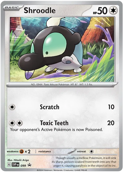 Shroodle SVP099 Pokemon Promo Card Scarlet Violet Promo Pokemon Card