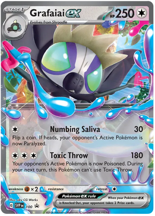 Grafaiai ex SVP100 Pokemon Promo Card Scarlet Violet Promo Pokemon Card