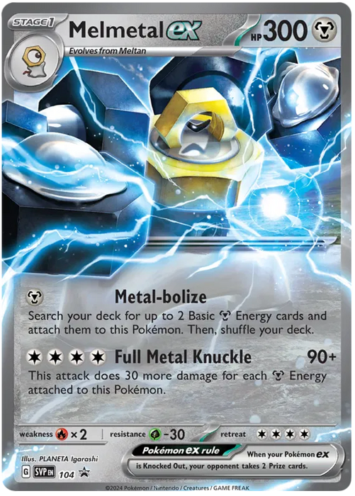 Melmetal ex SVP104 Pokemon Promo Card Scarlet Violet Promo Pokemon Card