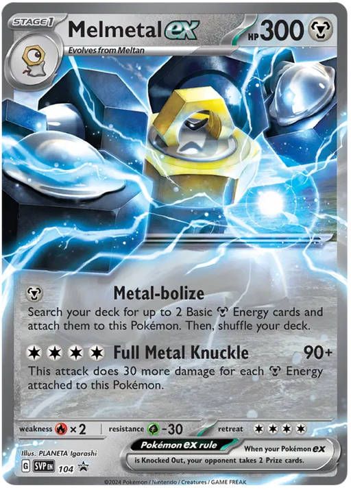 Melmetal ex SVP104 Pokemon Promo Card Scarlet Violet Promo Pokemon Card