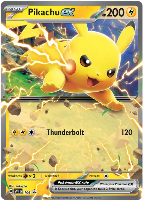 Pikachu ex SVP106 Pokemon Promo Card Scarlet Violet Promo Pokemon Card