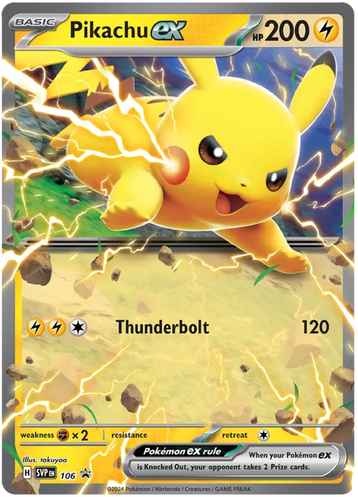 Pikachu ex SVP106 Pokemon Promo Card Scarlet Violet Promo Pokemon Card