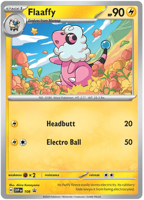 Flaaffy SVP108 Pokemon Promo Card Scarlet Violet Promo Pokemon Card