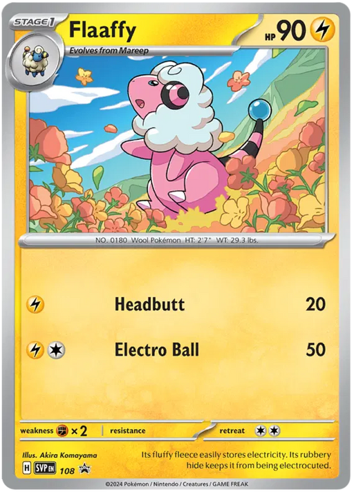 Flaaffy SVP108 Pokemon Promo Card Scarlet Violet Promo Pokemon Card