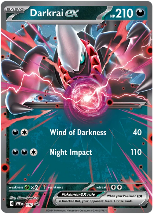 Darkrai ex SVP110 Pokemon Promo Card Scarlet Violet Promo Pokemon Card