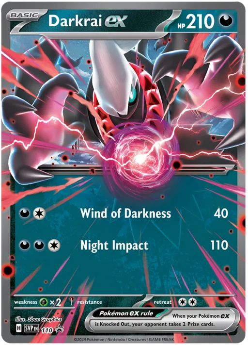 Darkrai ex SVP110 Pokemon Promo Card Scarlet Violet Promo Pokemon Card