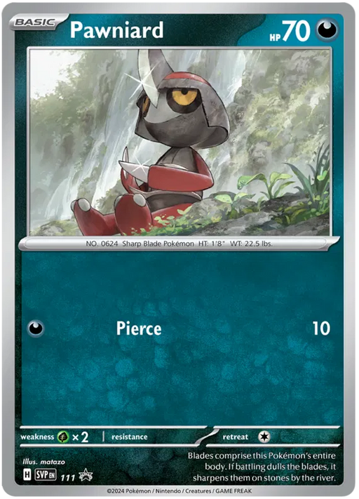 Pawniard SVP111 Pokemon Promo Card Scarlet Violet Promo Pokemon Card