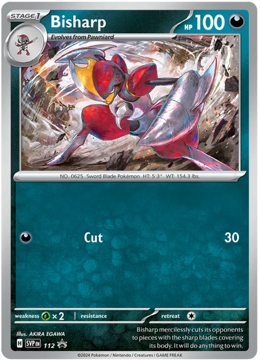 Bisharp SVP112 Pokemon Promo Card Scarlet Violet Promo Pokemon Card