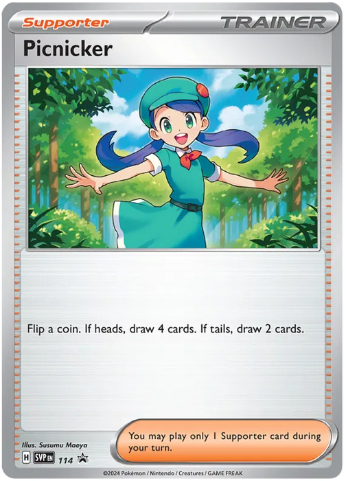 Picknicker SVP114 Pokemon Promo Card Scarlet Violet Promo Pokemon Card