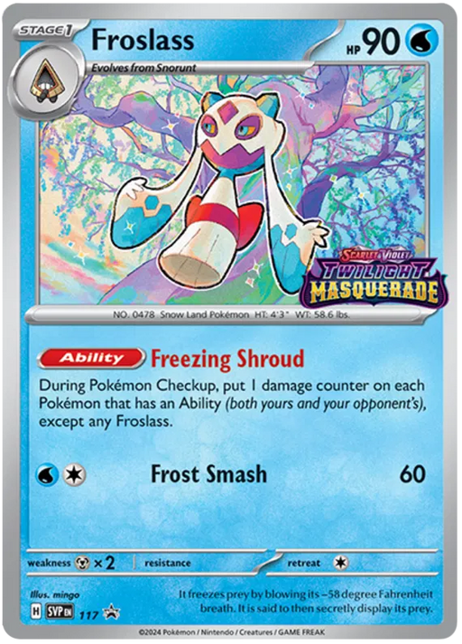 Froslass SVP117 Pokemon Promo Card Scarlet Violet Promo Pokemon Card