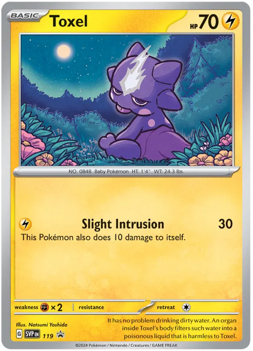 Toxel SVP119 Pokemon Promo Card Scarlet Violet Promo Pokemon Card