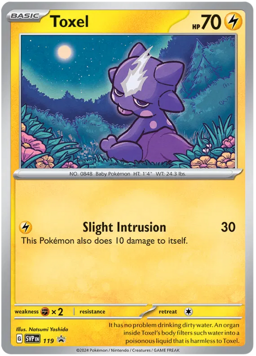 Toxel SVP119 Pokemon Promo Card Scarlet Violet Promo Pokemon Card
