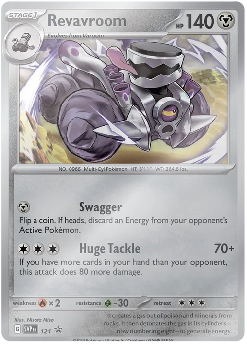 Revavroom SVP121 Pokemon Promo Card Scarlet Violet Promo Pokemon Card