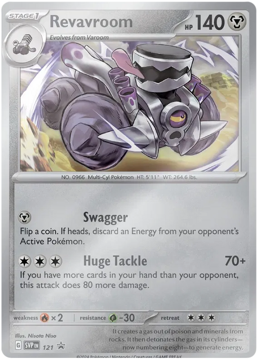 Revavroom SVP121 Pokemon Promo Card Scarlet Violet Promo Pokemon Card