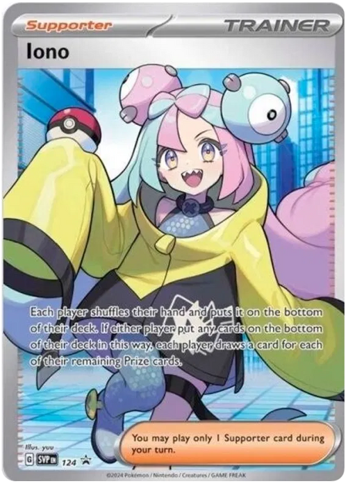 Iono SVP124 Pokemon Promo Card Scarlet Violet Promo Pokemon Card