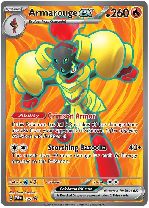 Armarouge ex SVP125 Pokemon Promo Card Scarlet Violet Promo Pokemon Card