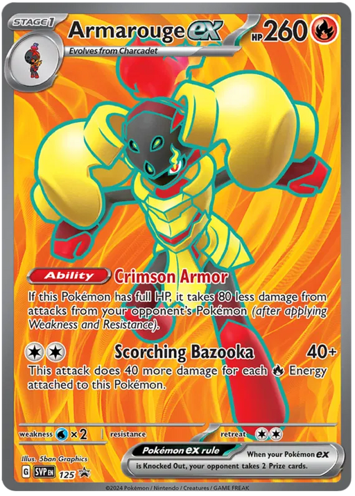 Armarouge ex SVP125 Pokemon Promo Card Scarlet Violet Promo Pokemon Card