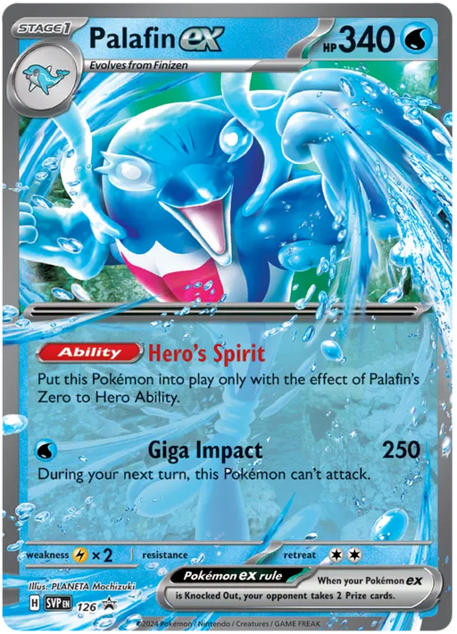 Palafin ex SVP126 Pokemon Promo Card Scarlet Violet Promo Pokemon Card