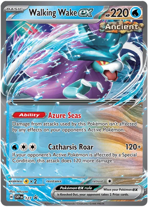 Walking Wake ex SVP127 Pokemon Promo Card Scarlet Violet Promo Pokemon Card