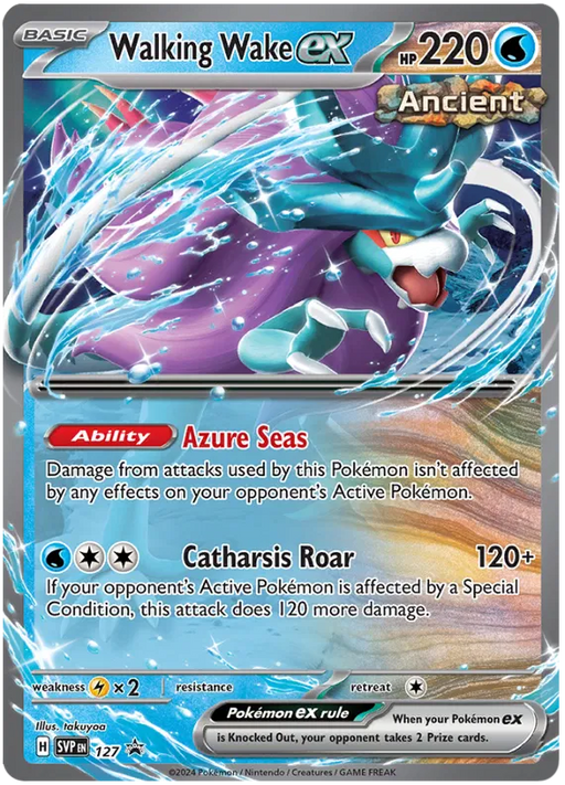 Walking Wake ex SVP127 Pokemon Promo Card Scarlet Violet Promo Pokemon Card
