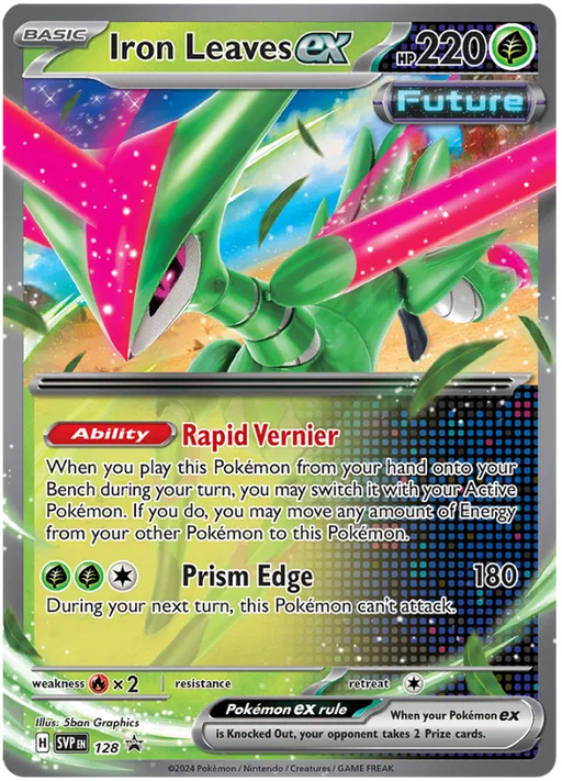 Iron Leaves ex SVP128 Pokemon Promo Card Scarlet Violet Promo Pokemon Card