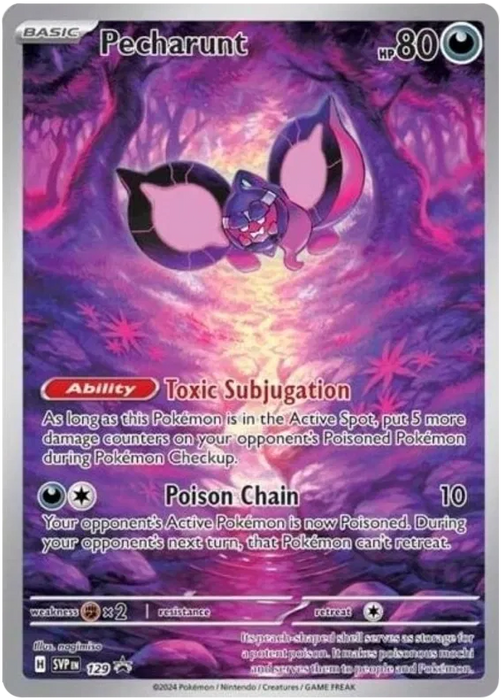 Pecharunt SVP129 Pokemon Promo Card Scarlet Violet Promo Pokemon Card