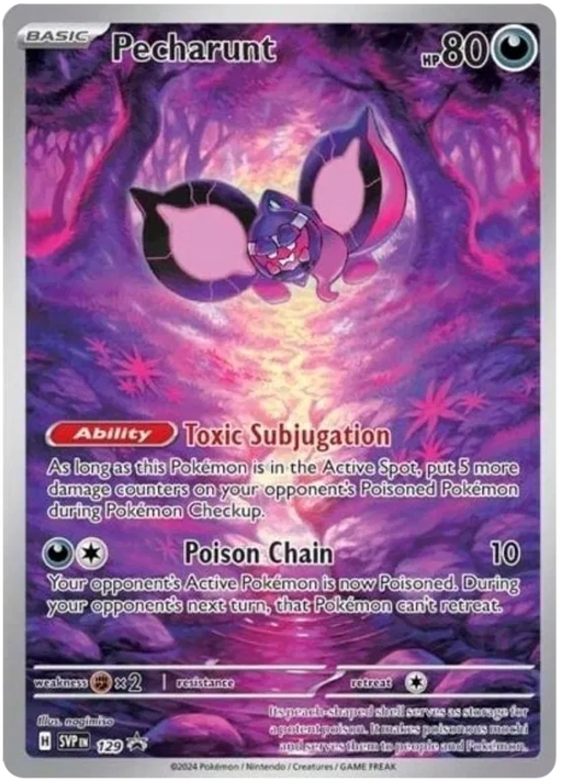 Pecharunt SVP129 Pokemon Promo Card Scarlet Violet Promo Pokemon Card