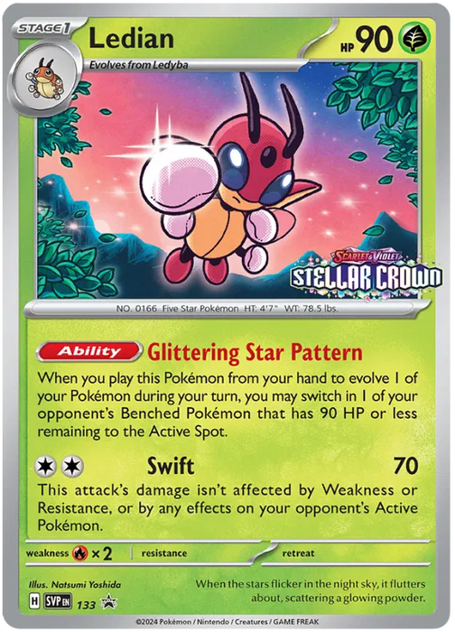 Ledian SVP133 Pokemon Promo Card Scarlet Violet Promo Pokemon Card