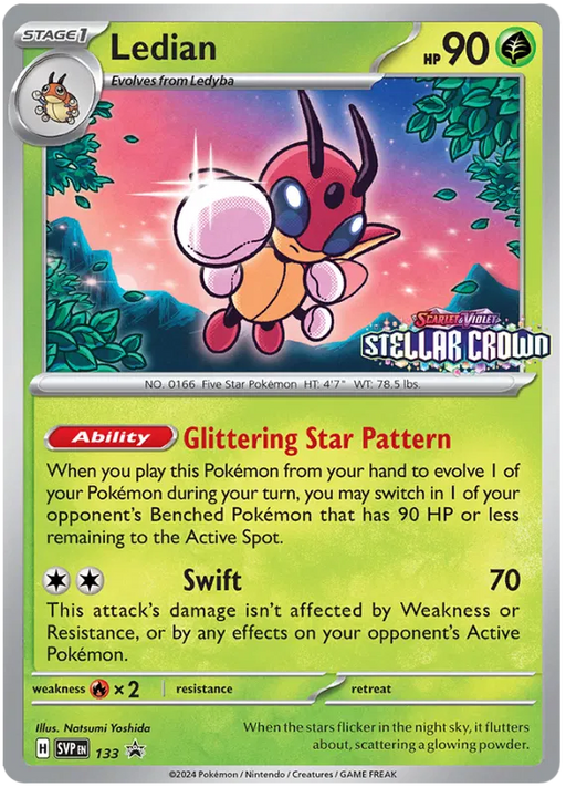 Ledian SVP133 Pokemon Promo Card Scarlet Violet Promo Pokemon Card