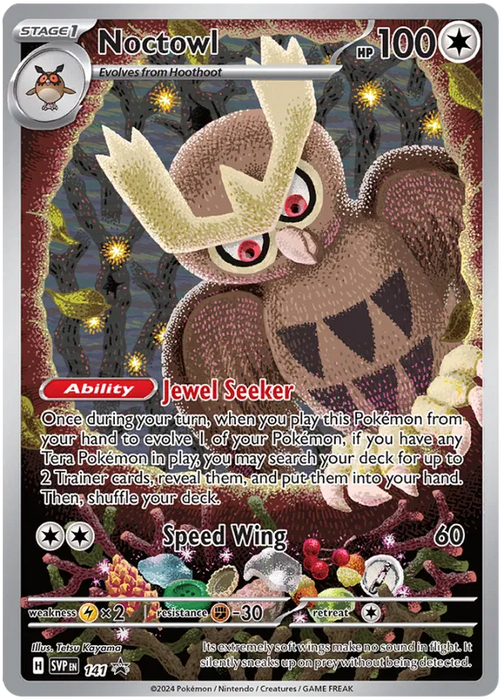 Noctowl SVP141 Pokemon Promo Card Scarlet Violet Promo Pokemon Card