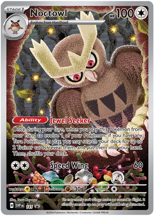 Noctowl SVP141 Pokemon Promo Card Scarlet Violet Promo Pokemon Card