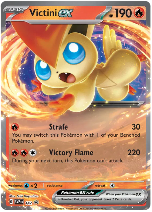 Victini ex SVP142 Pokemon Promo Card Scarlet Violet Promo Pokemon Card