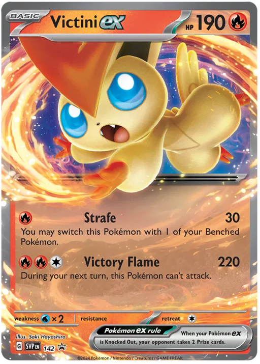 Victini ex SVP142 Pokemon Promo Card Scarlet Violet Promo Pokemon Card