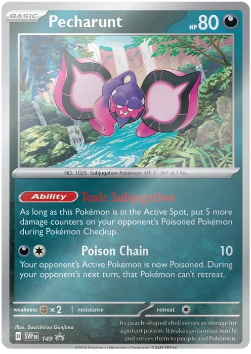 Pecharunt SVP149 Pokemon Promo Card Scarlet Violet Promo Pokemon Card