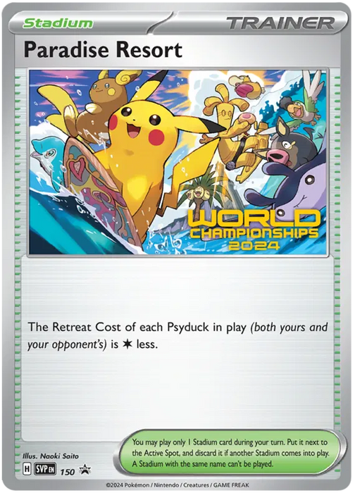 Paradise Resort SVP150 Pokemon Promo Card Scarlet Violet Promo Pokemon Card