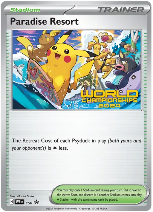 Paradise Resort SVP150 Pokemon Promo Card Scarlet Violet Promo Pokemon Card