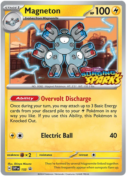 Magneton SVP153 Pokemon Promo Card Scarlet Violet Promo Pokemon Card