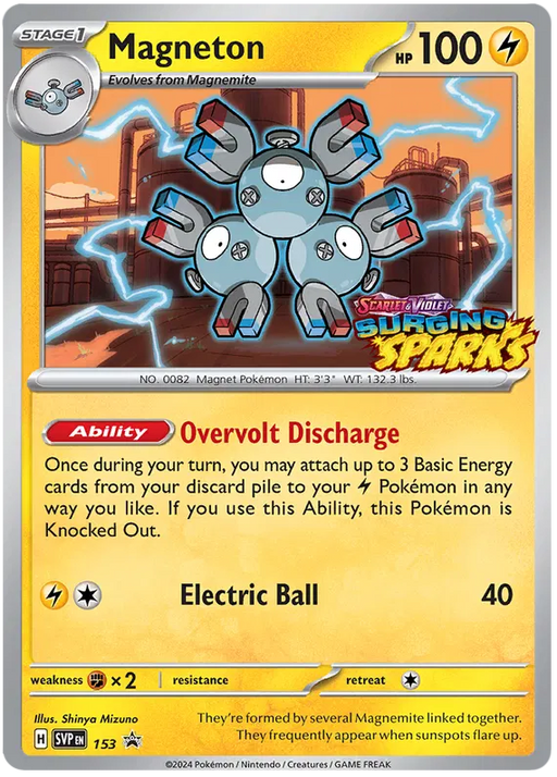 Magneton SVP153 Pokemon Promo Card Scarlet Violet Promo Pokemon Card