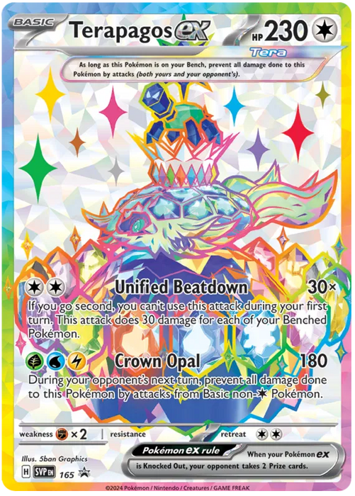 Terapagos ex SVP165 Pokemon Promo Card Scarlet Violet Promo Pokemon Card