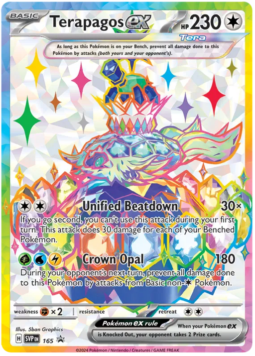 Terapagos ex SVP165 Pokemon Promo Card Scarlet Violet Promo Pokemon Card